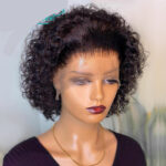 Perruque Bob lace front wig brésilienne naturelle à cheveux courts