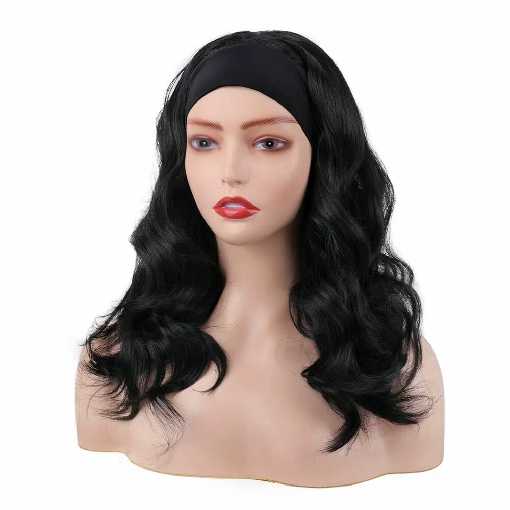 Perruque Bandeau Cheveux Mi Longs Ondules