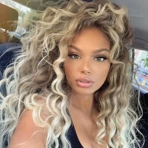 Perruque Blonde Cheveux Longs Boucles