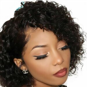 Perruque Bob Lace Front Wig Bresilienne Naturelle A Cheveux Courts 4
