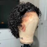 Perruque Bob Lace Wig Remy Bresilienne Avec Cheveux Naturels Courts Et Boucles 7