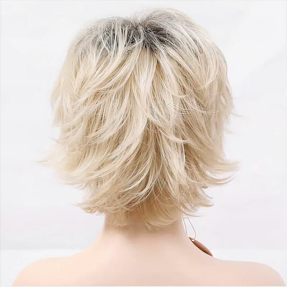 Perruque Cheveux Courts Avec Frange 14