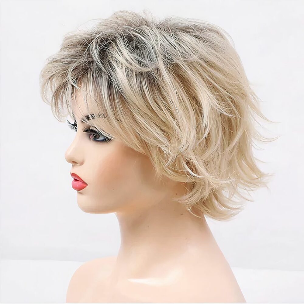 Perruque Cheveux Courts Avec Frange 15