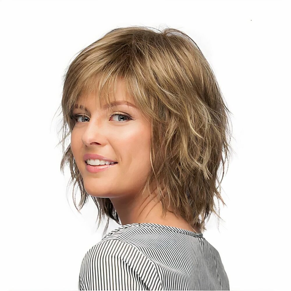Perruque Cheveux Courts Avec Frange 8