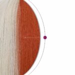 Perruque Mi Longue Blonde Et Rouge Pour Cosplay