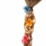 Perruque Raiponce Et Fleurs Pour Filles 3