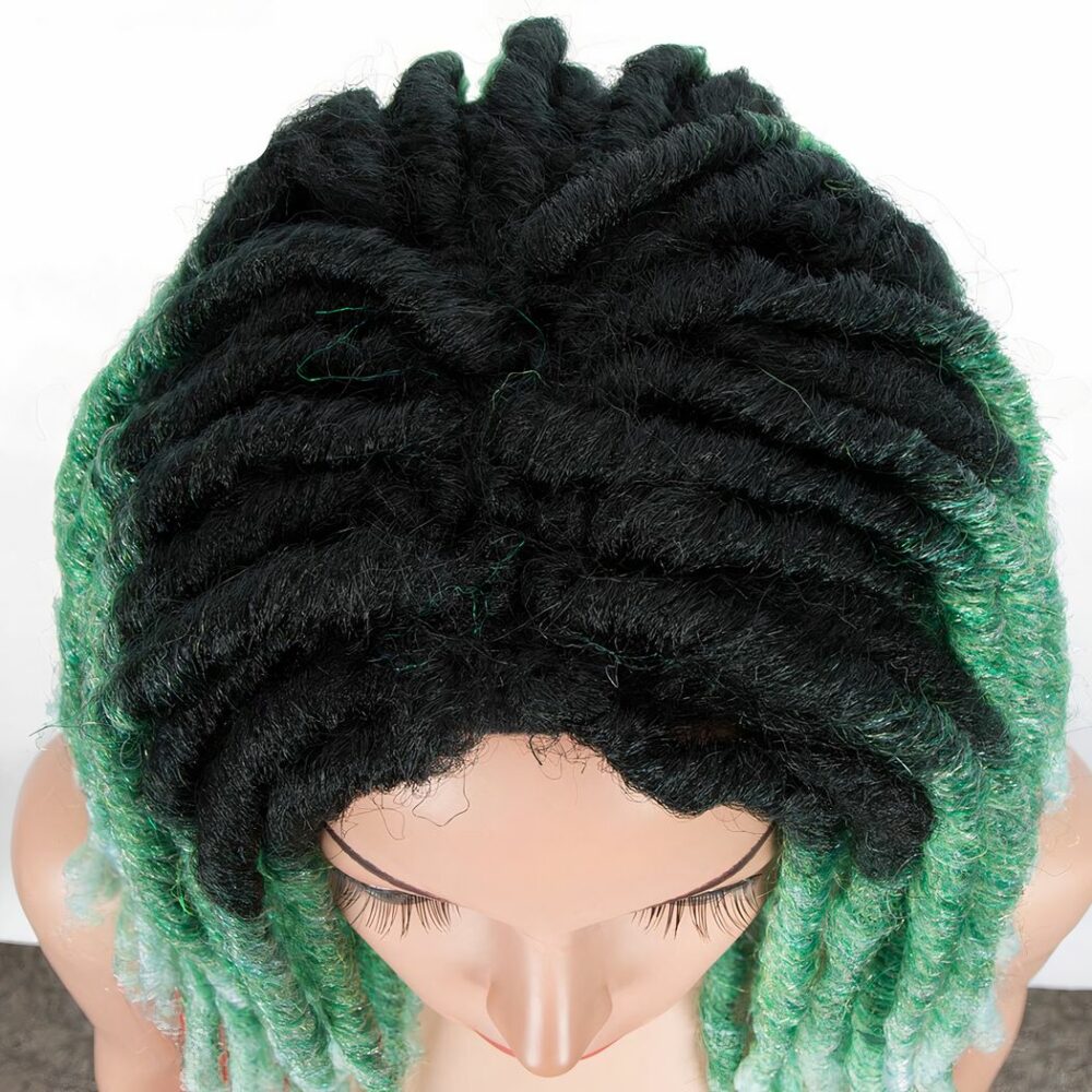 Perruque Synthetique 16 Pouces Avec Dreadlocks Tresses 6