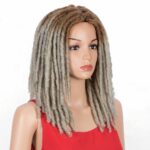 Perruque Synthetique 16 Pouces Avec Dreadlocks Tresses 7